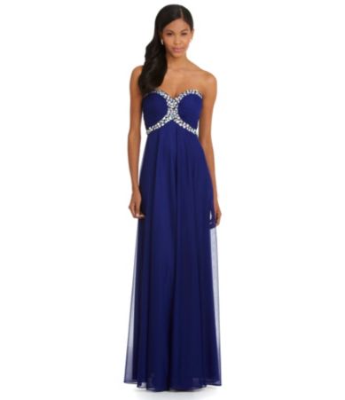 shop all xscape xscape beaded strapless gown print wanelo tweet share ...