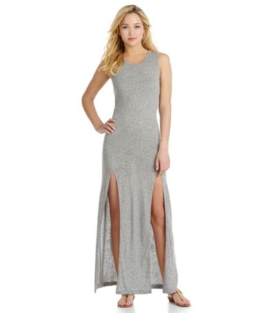 MM Couture Double-Slit Maxi Dress