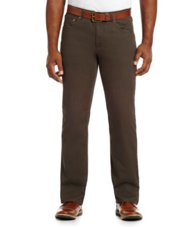 ...  Yorke Casuals Big and Tall 5-Pocket Twill Pants | Dillards