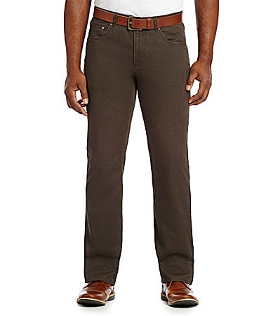 ...  Yorke Casuals Big and Tall 5-Pocket Twill Pants | Dillards
