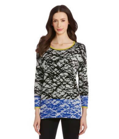 ZoZo Colorblock Print Top | Dillards