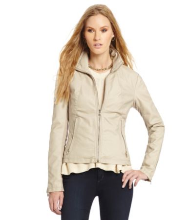 Kenneth Cole Reaction Knit-Side Faux-Leather Jacket | Dillards