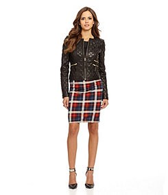 Gianni Bini Bass Quilted Leather Jacket