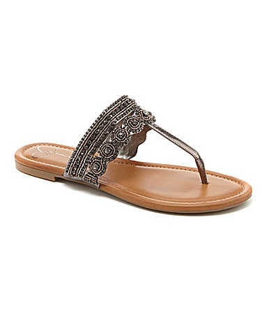 Jessica Simpson Roelle Jeweled Sandals | Dillards