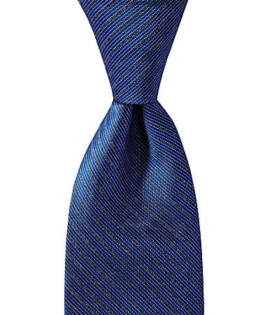 Murano Modern-Stripe Silk Tie | Dillards