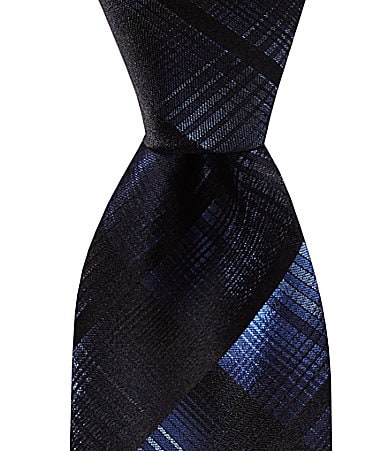 Murano Slim Plaid Silk Tie | Dillards