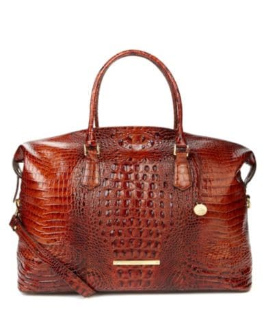 Brahmin Melbourne Collection Duxbury Crocodile-Embossed Weekender | Dillards