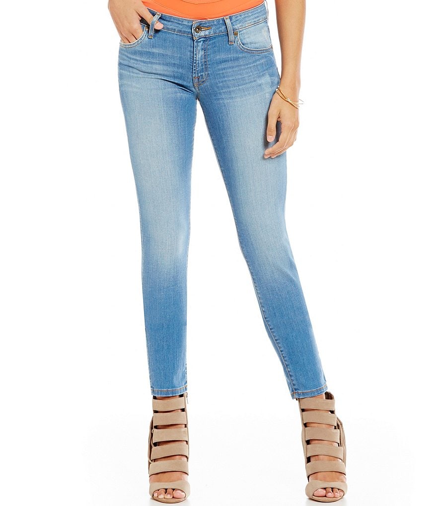 Guess Mid-Rise Power Curvy Skinny Jeans | Dillards