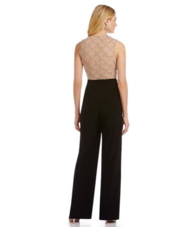 Xscape Beaded-Back Jumpsuit
