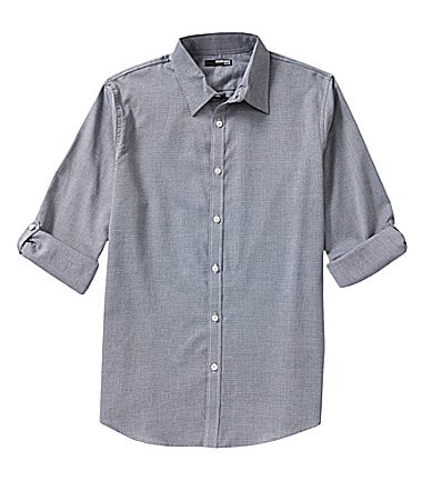 Murano Big and Tall Rolled-Sleeve Sportshirt | Dillards