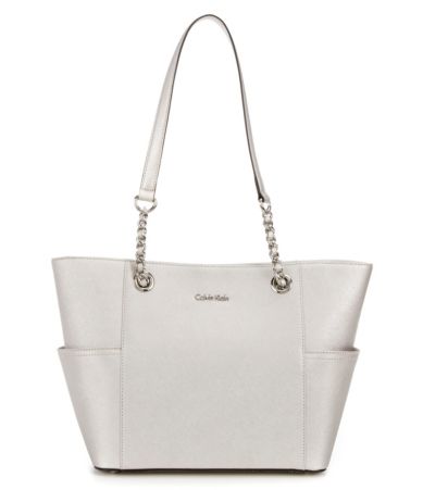 Calvin Klein Saffiano Chain Tote Dillards
