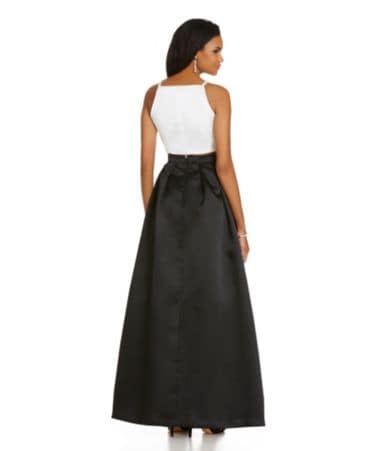 Xscape Satin 2-Piece Gown