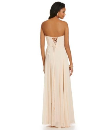 Xscape Strapless Sequin Bodice Gown