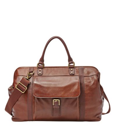 Fossil Estate Framed Leather Duffle Bag | Dillards