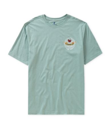 Caribbean Big and Tall Short-Sleeve Wine Tee | Dillards
