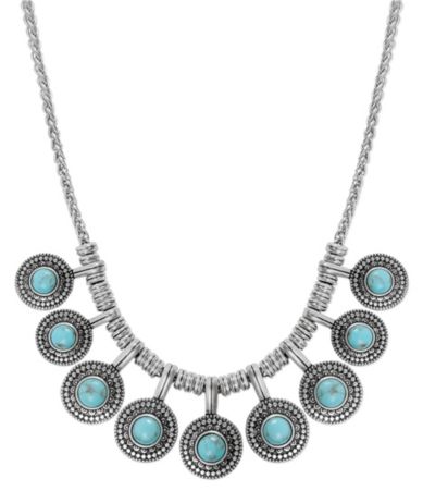 Lucky Brand Turquoise Collar Necklace Dillards