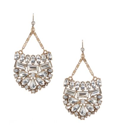Belle Badgley Mischka Mosaic Crystal Stone Statement Earrings Dillards