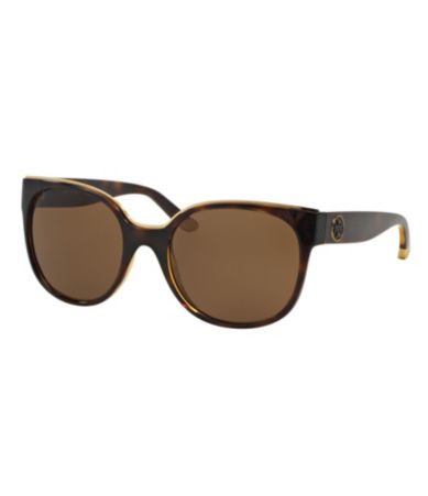 Tory Burch Square MetalBrow Sunglasses Dillards