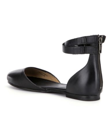 frye carson ballet flat black