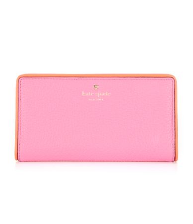 margaux pebble leather bifold continental wallet