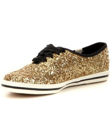 keds kate spade gold glitter