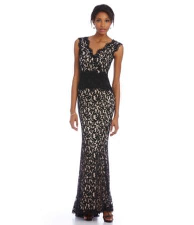 short cord lace gown styles