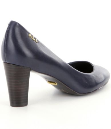 ralph lauren navy blue pumps