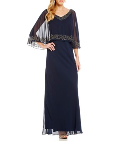 j kara beaded popover gown