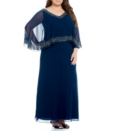 j kara beaded popover gown