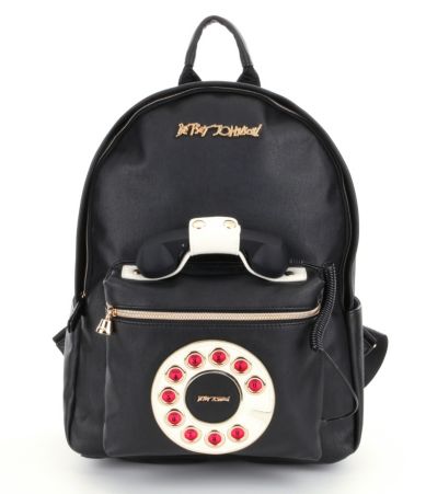 NWT Betsey Johnson Black "Kitch Telephone Backpack" SOLD OUT EVERYWHERE