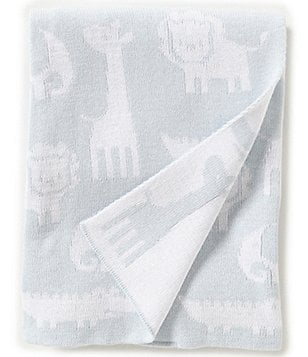 Edgehill Collection Baby Boys Animal Sweater Blanket