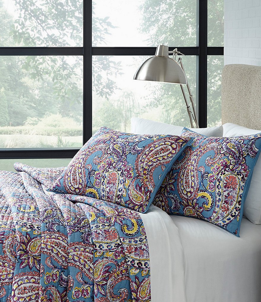 Studio D Back to Campus Duffy Paisley Quilt Mini Set with Mesh Laundry Hamper