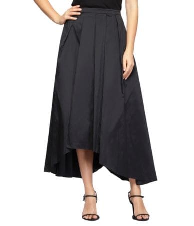 Alex Evenings TeaLength Taffeta HiLow Ball Skirt Dillards