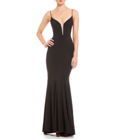 Wedding Betsy And Adam betsy adam long mesh insert gown dillards gown