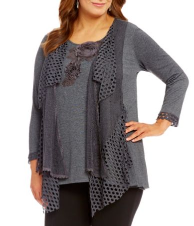 dillard's plus size tops
