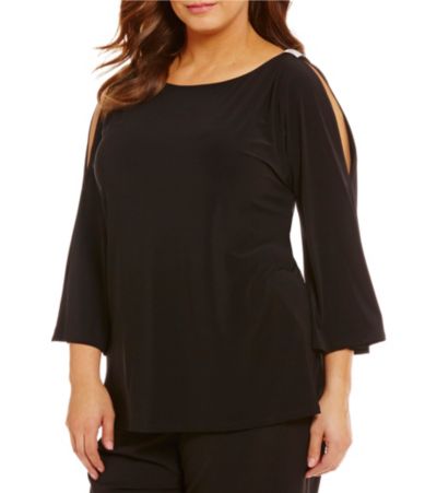 dillard's plus size tops