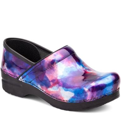 dansko watercolor clogs
