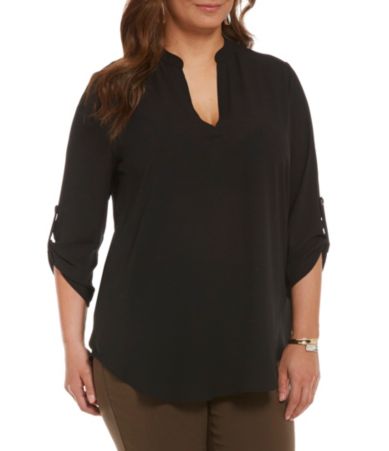 dillard's plus size tops