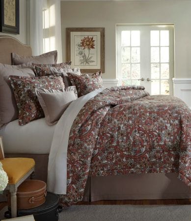 Villa by Noble Excellence Alara Floral Jacobean Comforter Mini Set
