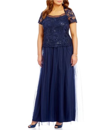 sequin bodice gown