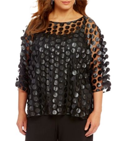 dillard's plus size tops