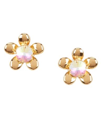 kate spade new york crystal flower stud earrings