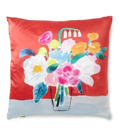 kate spade new york Floral Bouquet Silk & Cotton Square Feather Pillow Dillards