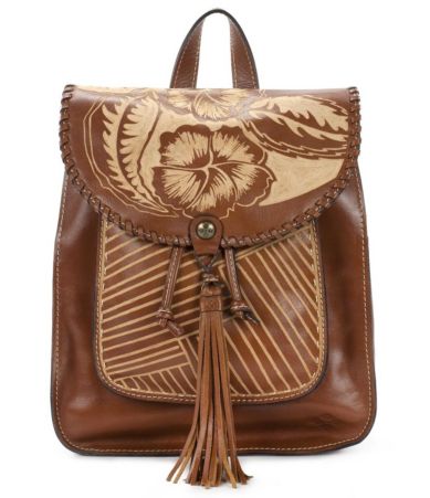 Patricia Nash Cuban Carved Collection Jovanna Tasseled Backpack Dillards