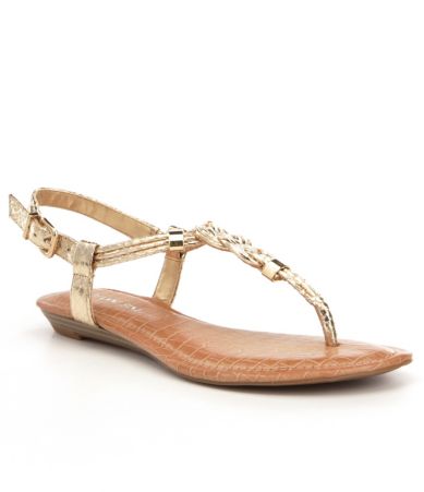 gianni bini black flat sandals