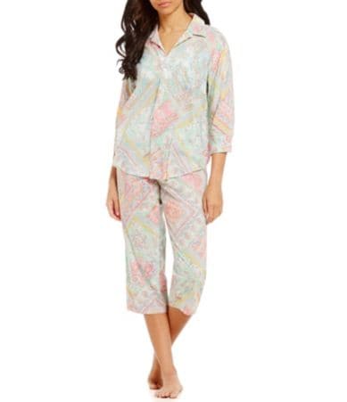 Lauren Ralph Lauren Patchwork Paisley Capri Pajamas Dillards