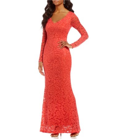 sequin lace gown
