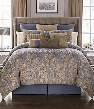 Waterford Alisanne Distressed Damask Comforter Set