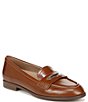 Color:Tan - Image 1 - 27 EDIT Georgiana Leather Slip-On Penny Loafers