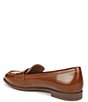 Color:Tan - Image 4 - 27 EDIT Georgiana Leather Slip-On Penny Loafers